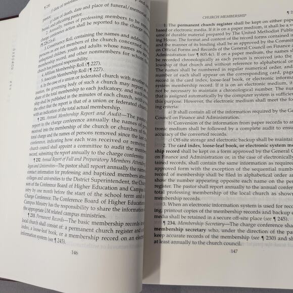 Vintage 2004 Book of Discipline United Methodist Church Hardcover Religious Law - Picture 5 of 15